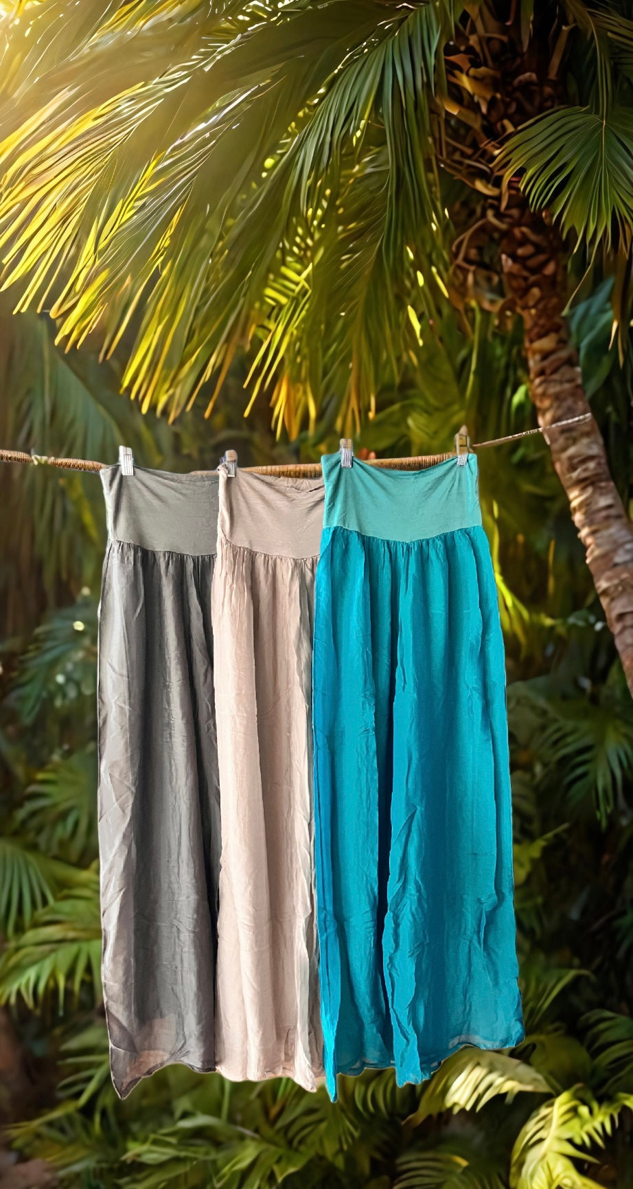 Silk & Rayon Beach Pants